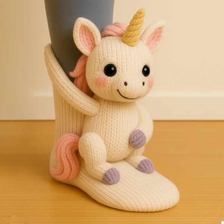 🎁 Last Day 50% OFF – Cozy 3D Knit Animal Socks, Cute & Comfy for You or a Lovely Gift 💝