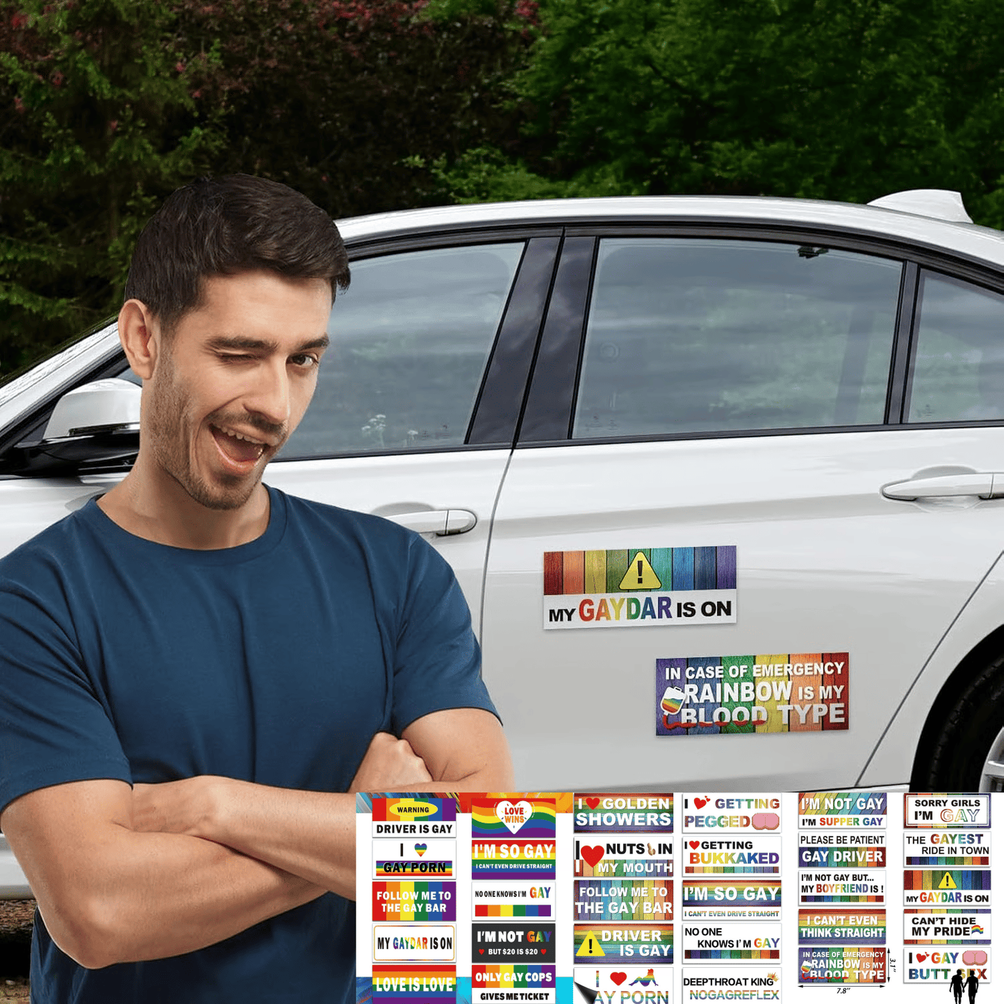10 Pcs Funny LGBT Stickers Set🌈