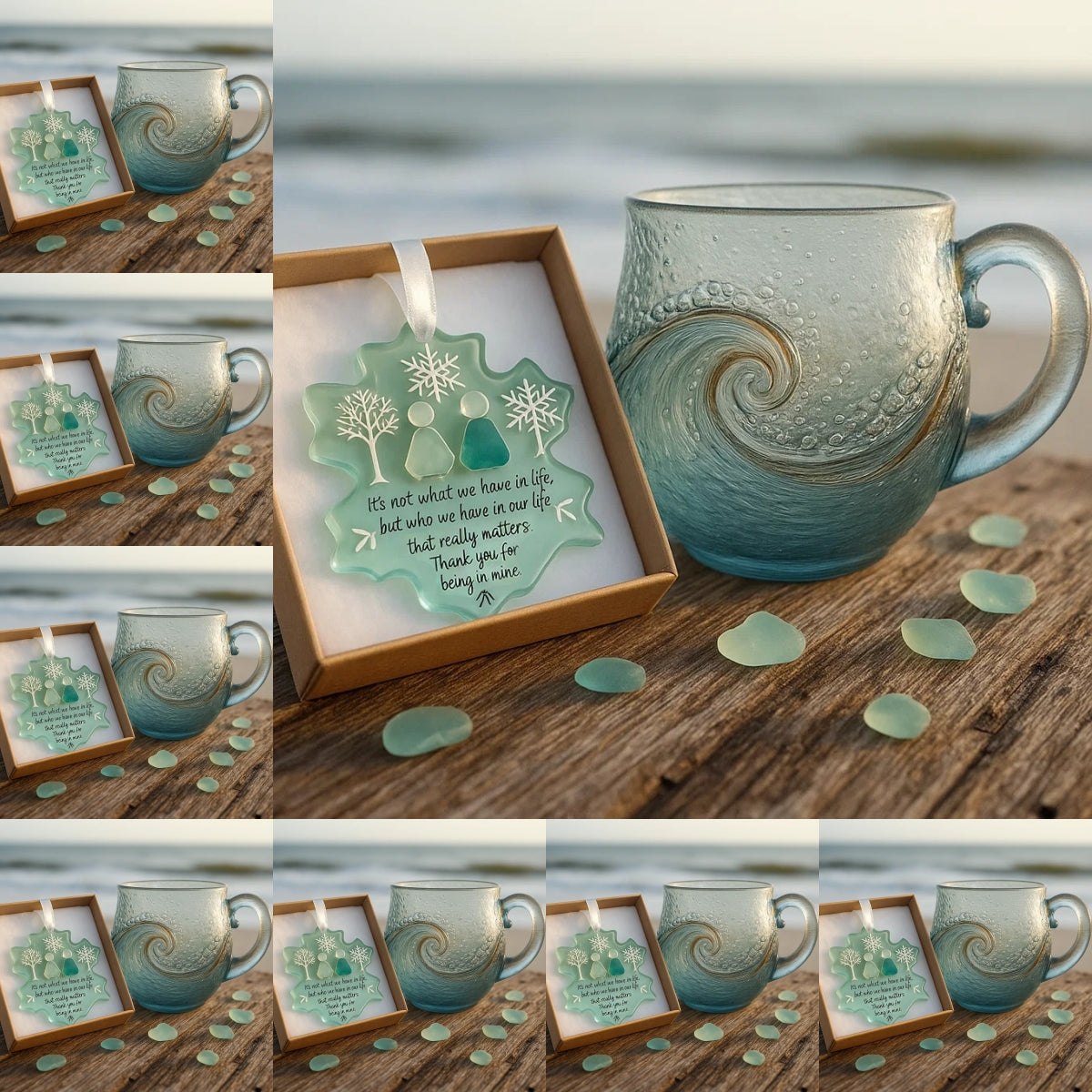 đChristmas Best Giftsđ„ Unique Handcrafted Sea Glass Ocean Wave MugđFree Gifts