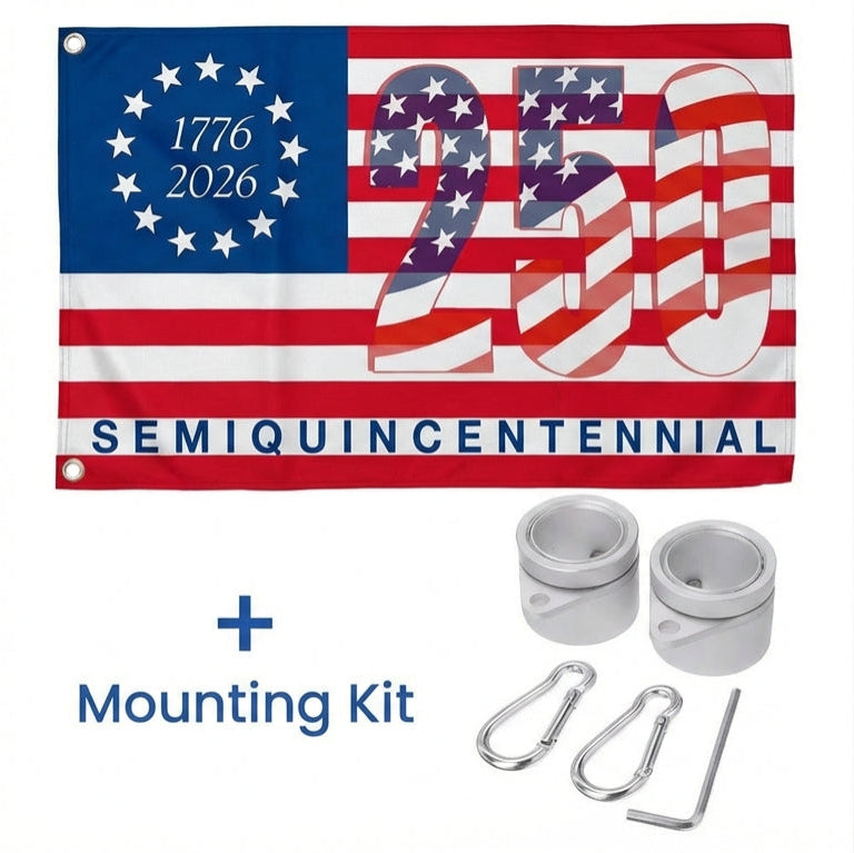 1776 2026 Patriotic Grommet Flag for 250th of America 3-Day Shipping