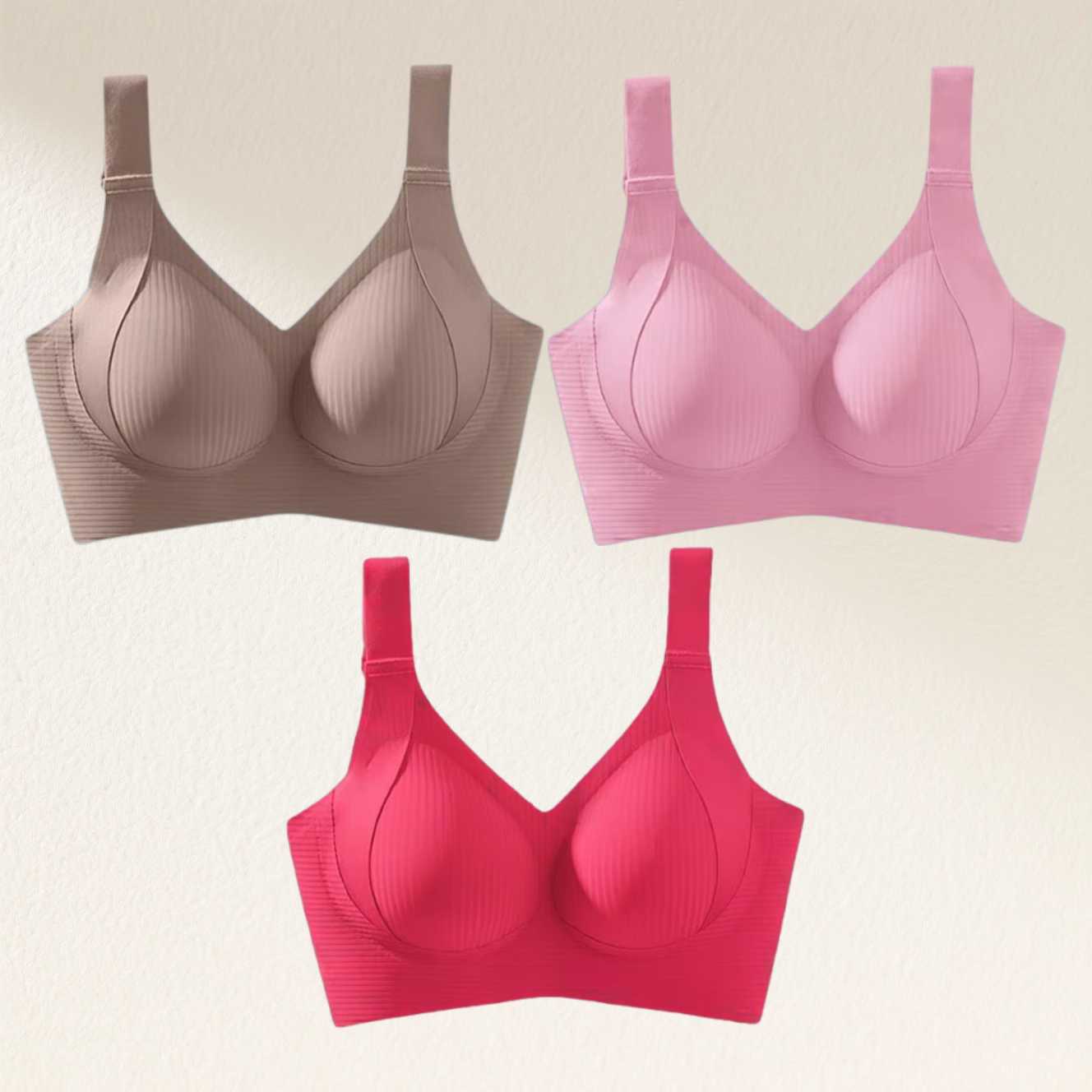 ðLast Day Buy 1 Get 3 Packsð¥Super Firming Wire-Free Push Up Bra All-Day Comfort No More Sagging (3-Pack Value Set)