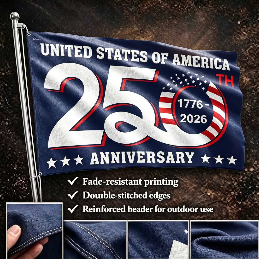 US 250th Anniversary 1776-2026 Grommet Flag 🏴 Special Offer Today 🔥