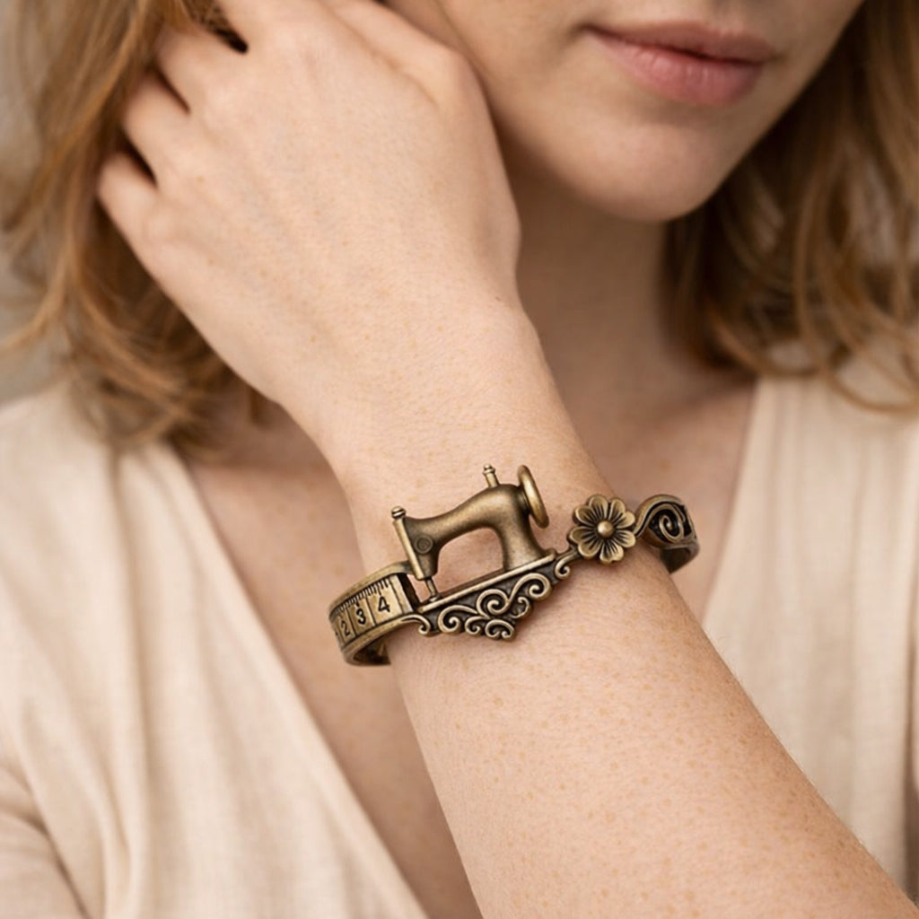 🪡Limited Time Offer 50% OFF - Sewing Machine Bracelet & Ring Set🧵