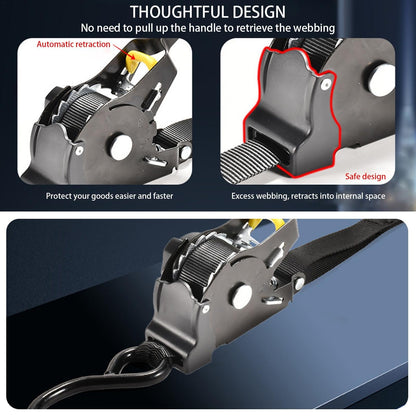 🔥Christmas Sale 49% OFF – Pro Reinforced Heavy-Duty Auto-Retractable Ratchet Straps (BUY 2 GET FREE SHIPPING)