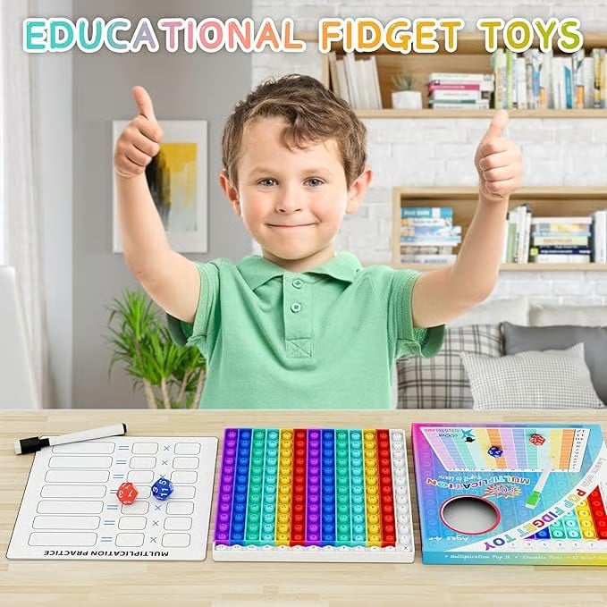 🎯12x12 Multiplication Table Board Game – Portable Math Practice and Learning Toy for Kids