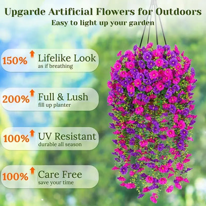 💥Last Day Only $3.98🌺UV Resistant Hanging Artificial Morning Glory Vine 💖