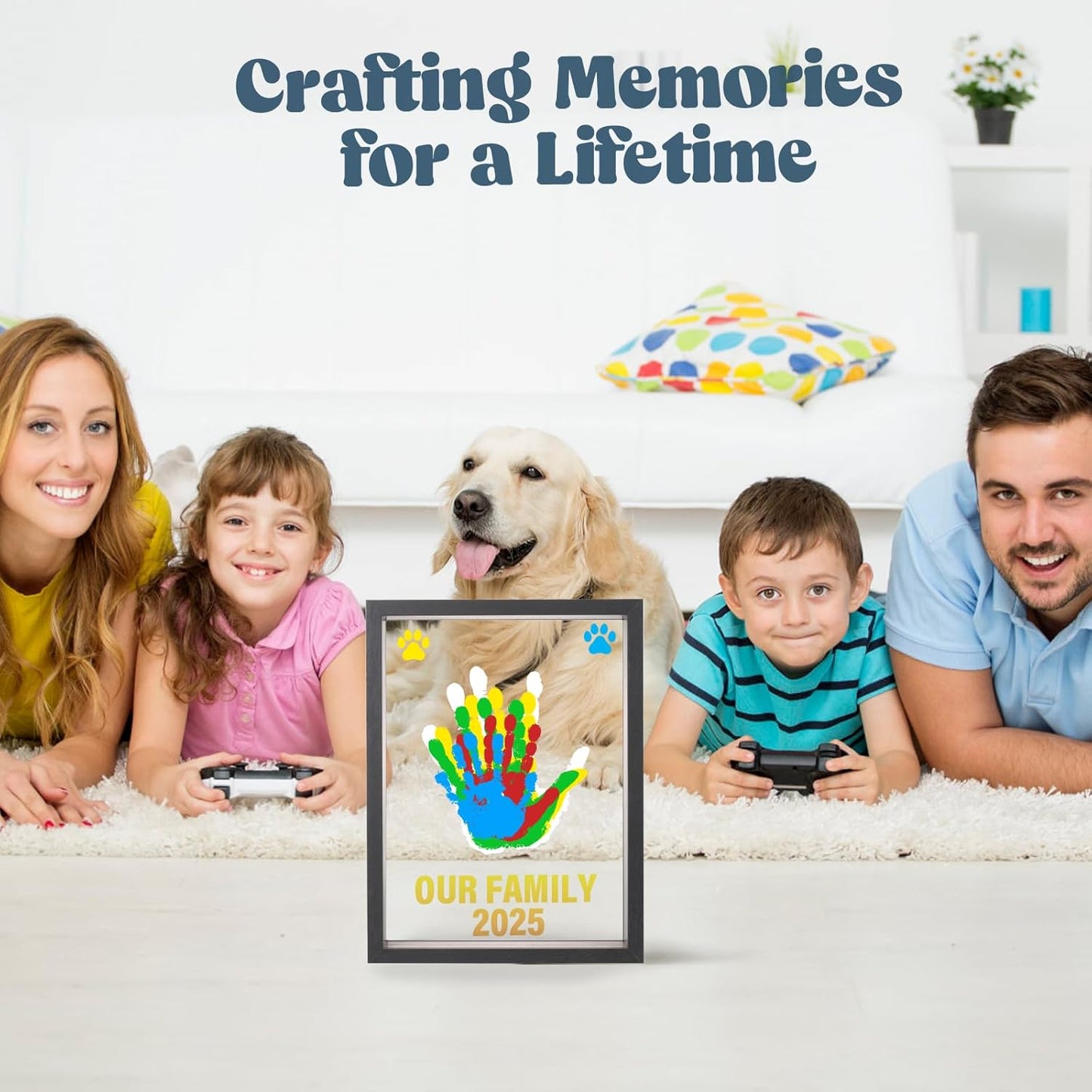 🎁Best Gift-Family Handprint Kit🔥Non-toxic, Odorless, and Harmless