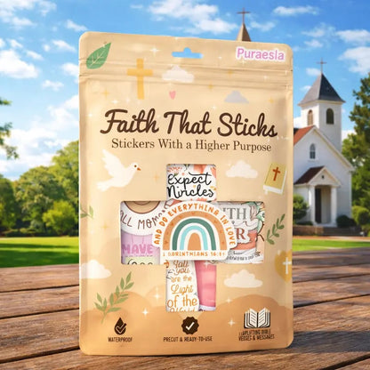 ✝️ Faith That Sticks – 300 PCS Inspirational Christian Bible Verse Stickers