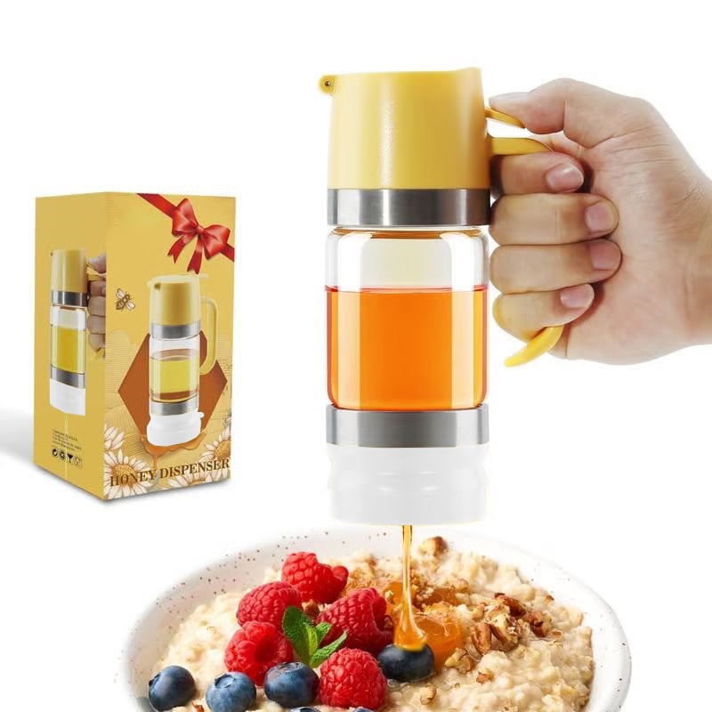 🔥 Hot Sale Discount 46% Off 🍯 Glass Honey Dispenser