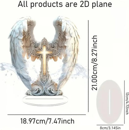 🔥HOT SALE 49%OFF-⭐Gorgeous Angel Wings Cross Decoration