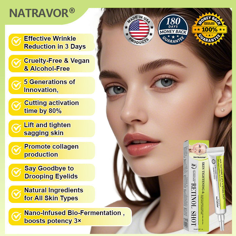 🧠👨‍⚕️Made and shipped from the USA 💫NATRAVOR® Botox & Vita-A Retinol Shot Wrinkle-Lift Tightening cream - Last Day Promotion 70% OFF