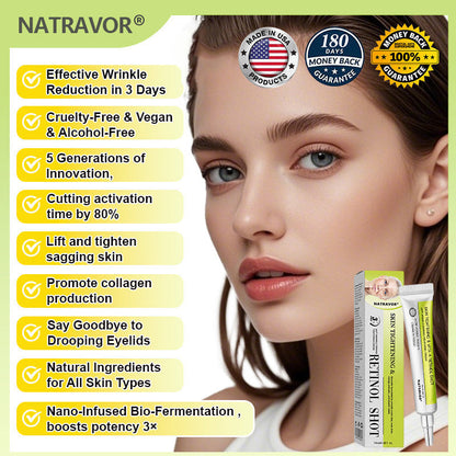 🧠👨‍⚕️Made and shipped from the USA 💫NATRAVOR® Botox & Vita-A Retinol Shot Wrinkle-Lift Tightening cream - Last Day Promotion 70% OFF