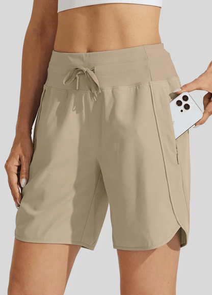🔥New Arrival 50% OFF🔥Women's Active 7 Inseam Athletic Long Running High Wasistband Shorts