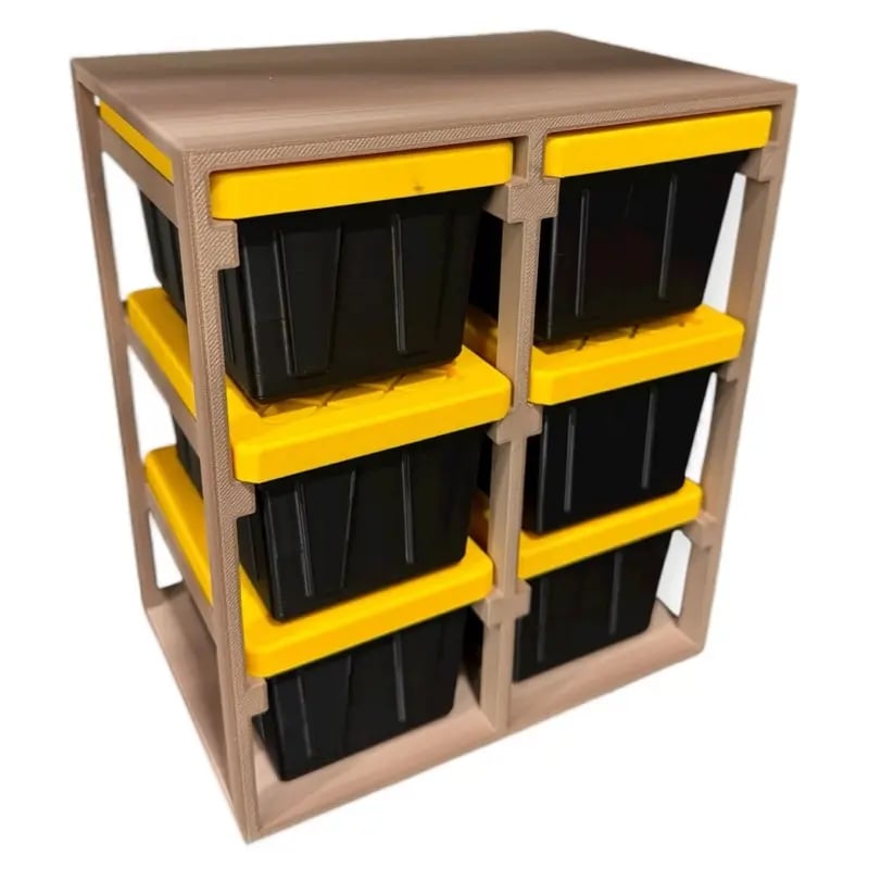 🔥🔥Black Friday bestsellers🎁3D Printed Mini Storage Racks and Yellow Storage Boxes