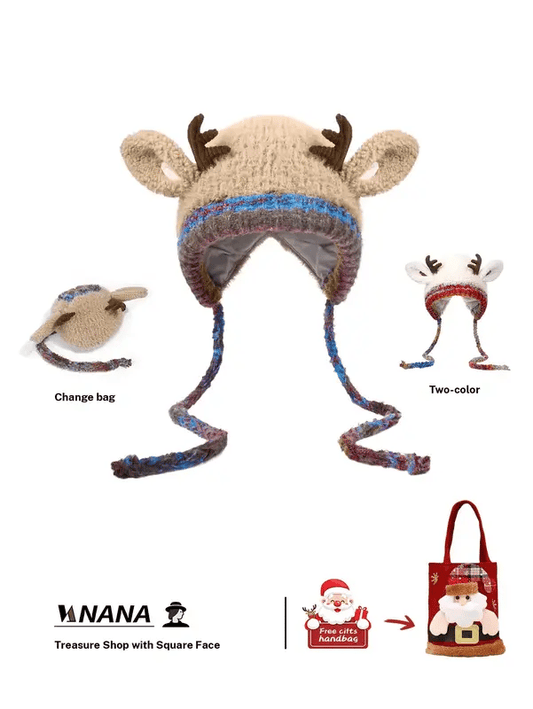 🎁The Best Christmas Gift🔥Original design Festive Christmas Antler Hat