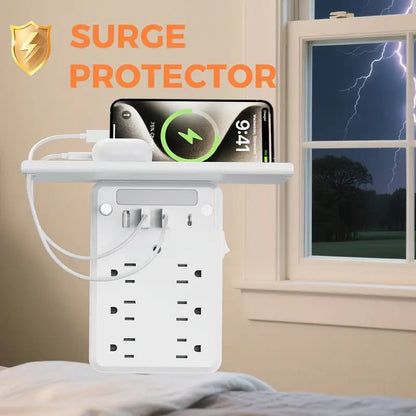 🏆Black Friday 60% OFF💥🎁Wall Outlet Extender with Shelf Night