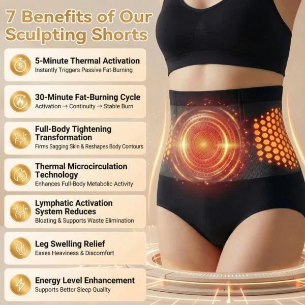 🥳2026 HOT SALE🥳💞95K+ SOLD!🌸🧘‍♀️Thermogenic Tummy Control Shorts – 30‑min daily wear, activates warmth & boosts circulation. Supports firmer, smoother contour. No gym needed. A smart shapewear choice. 👵✨