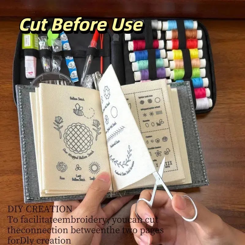 🔥LAST DAY SALE 60% OFF 🌈Beginner-Friendly💕 Embroidery Stitch Book