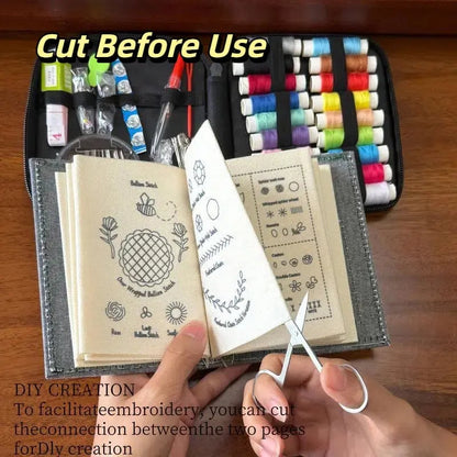 🔥LAST DAY SALE 60% OFF 🌈Beginner-Friendly💕 Embroidery Stitch Book