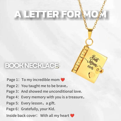 💌My Book Necklace for Daughter,Son or Lover🎁Birthday Day Gift Graduation Jewelry of Love