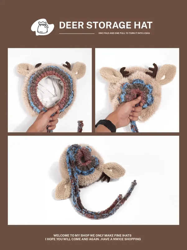 🎁The Best Christmas Gift🔥Original design Festive Christmas Antler Hat