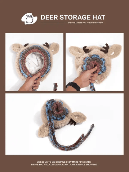 🎁The Best Christmas Gift🔥Original design Festive Christmas Antler Hat