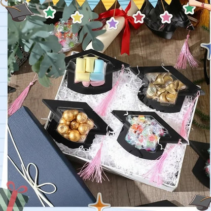 🎓Graduation Cap Candy Cards, 2026 Graduation Candy Dome Greeting Card Gift with Tassel Chocolate Box
