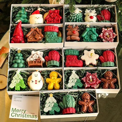 🎄🕯️Handmade Christmas Scented Candle Gift Set: A Festive Essential for Atmosphere & Gifting