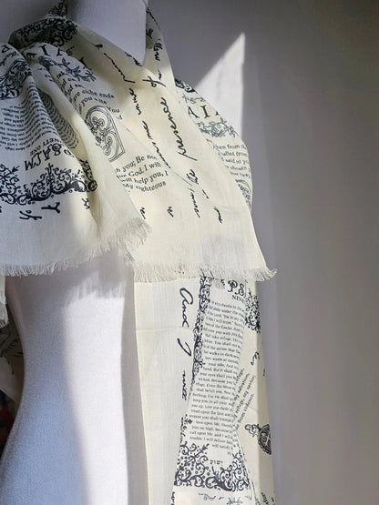 ✝️Handcrafted Christian Prayer Shawl: Protection Bible Verse Scarf, Yeshua Scripture Wrap🙏