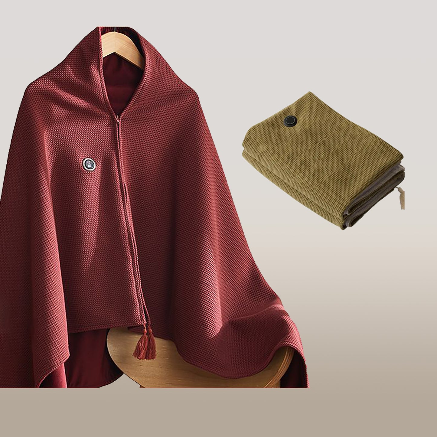 🎅Best Winter Gifts 🔥Favorite Portable Heated Shawl (Buy 2 Free Shipping)