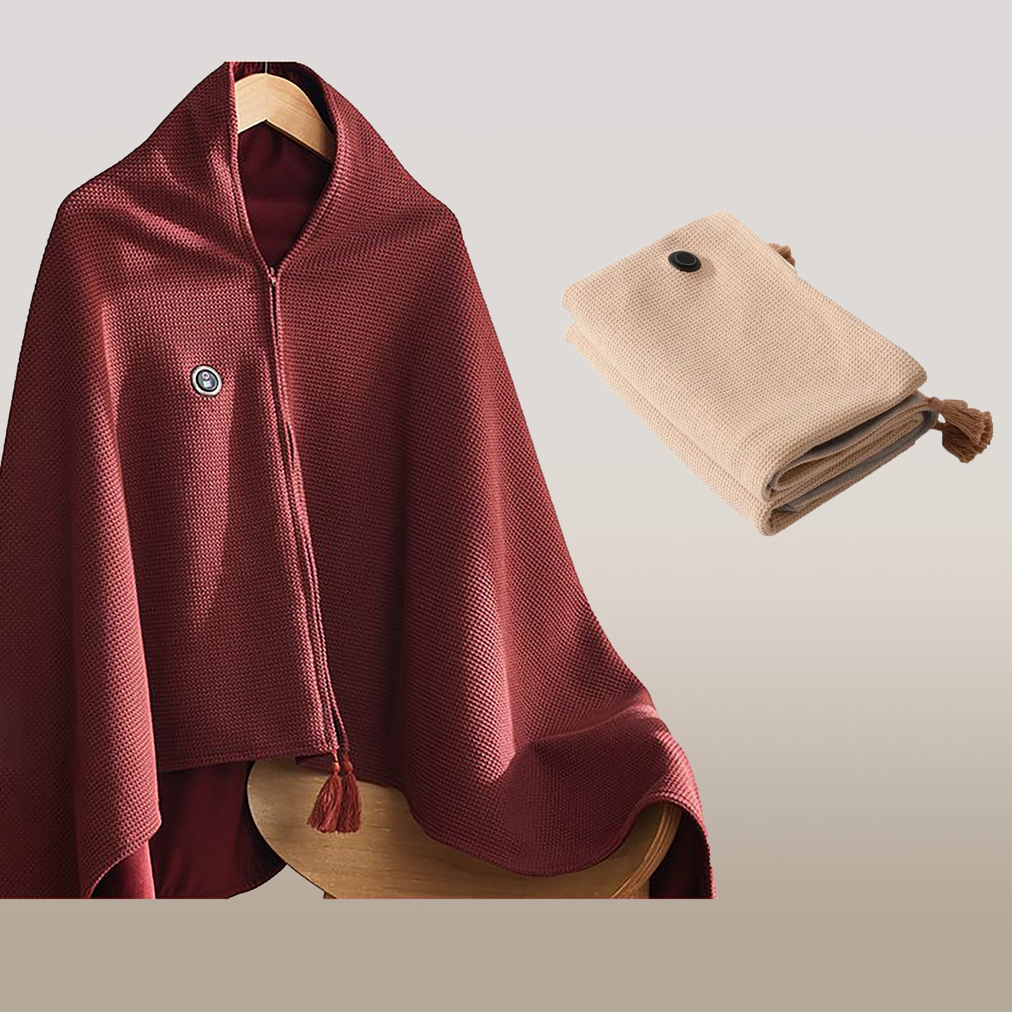 🎅Best Winter Gifts 🔥Favorite Portable Heated Shawl (Buy 2 Free Shipping)