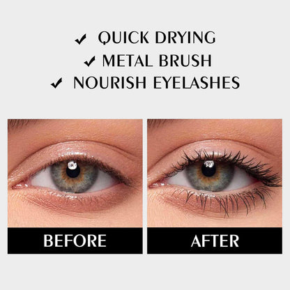 Felvaris®Waterproof Fibre Mascara  – Volume & Length without Clumping for Dramatic Moments