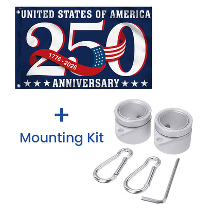 250 Years Patriotic Grommet Flag for the United States 1776 2026