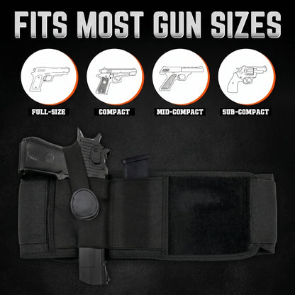 Concealed Carry Belly Band Holster – Secure, Comfortable & No-Print Design