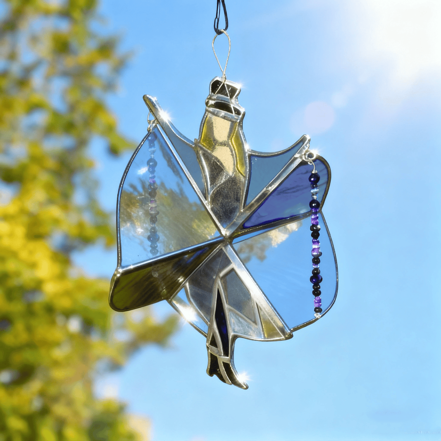 🔥LAST DAY 49% OFF -💃🤘 Handmade Stained Glass Spinner