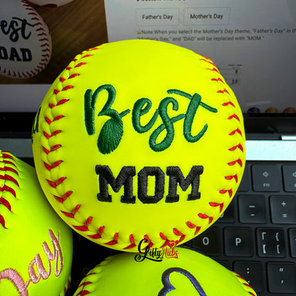 Custom Embroidered Baseball & Softball, Father's Day Gift, Mother's Day Gift