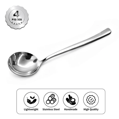 🍲 Stainless Steel Soup Spoon Set