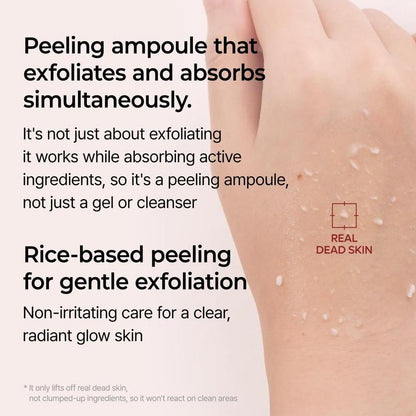 Peel Shot Glow Rice Ampoule Duo - Serums for Brightening, Exfoliating, and Moisturizing🌾