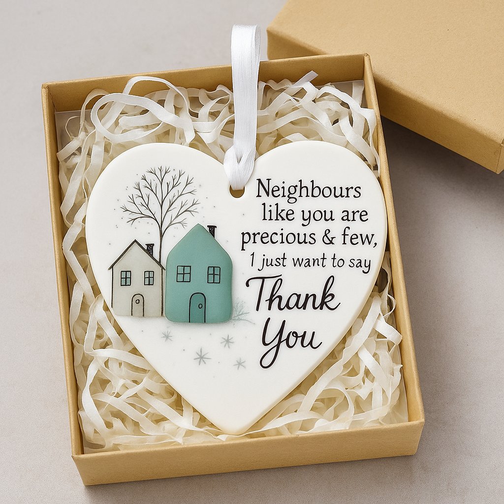 🎄Christmas Sales 49% OFF 💝"Thank You Neighbours" Heart - Shaped Ornament