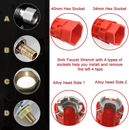 🔥Last Day 49% OFF🔧14-IN-1 Multi-Functional Sink Wrench