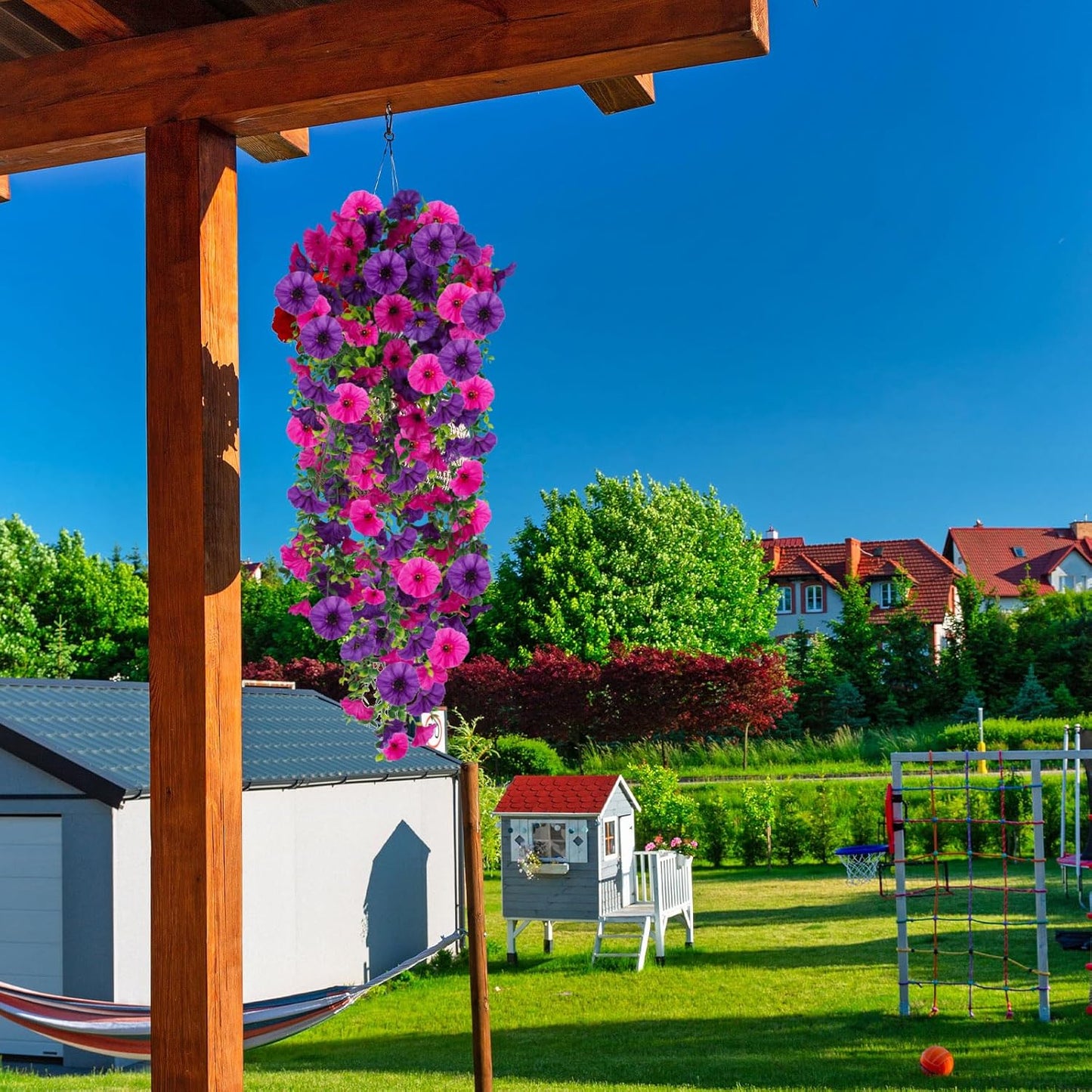 💥Last Day Only $3.98🌺UV Resistant Hanging Artificial Morning Glory Vine 💖