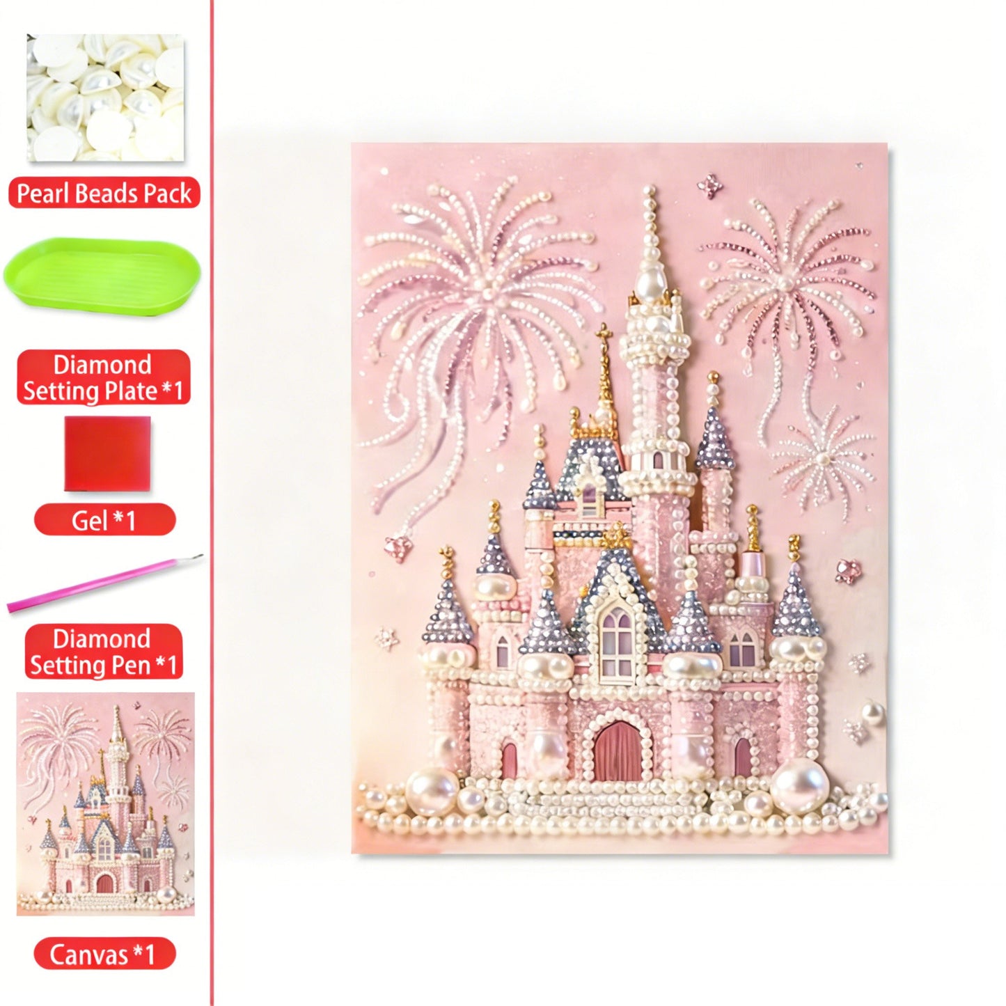 🏰✨DIY Beaded Art Kit - Castle Pearl Painting❤️‍🔥