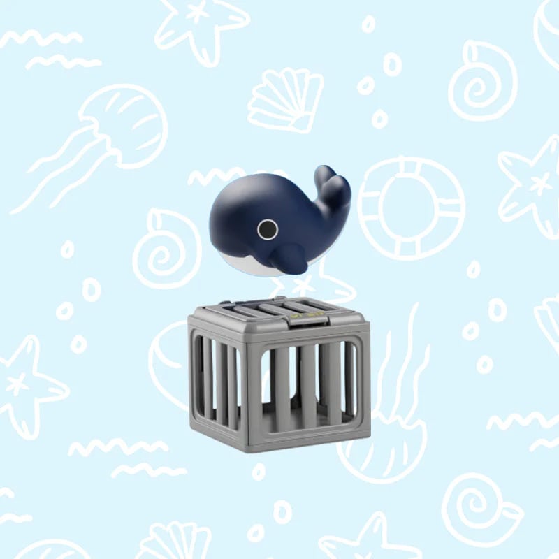 Whale + cage