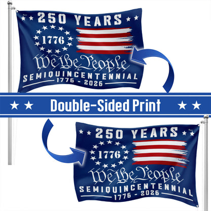 We The People 250 Canvas American Grommet Flag for 250th Anniversary