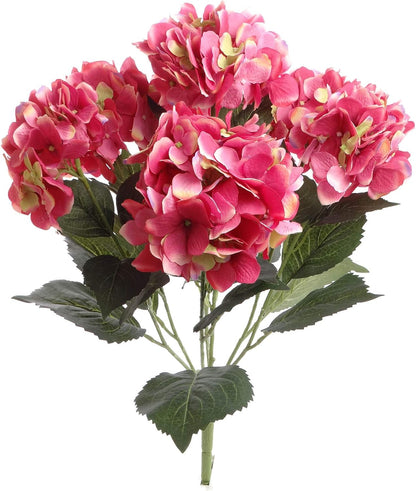 Hydrangea Artificial Flowers - UV Resistant Indoor & Outdoor Bushes