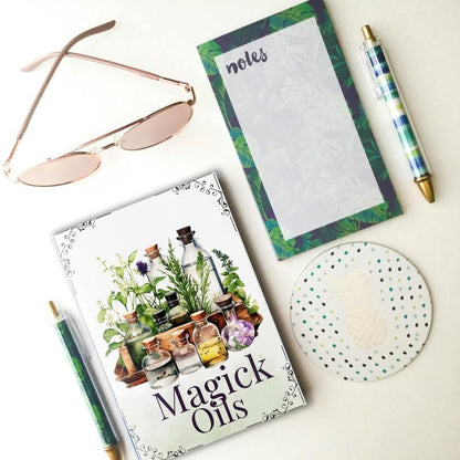 ✨ Magick Oils Quick Reference Book | 54 Attributes, Relationships & Uses | Kitchen Witch Spells & Herb Magic Guide