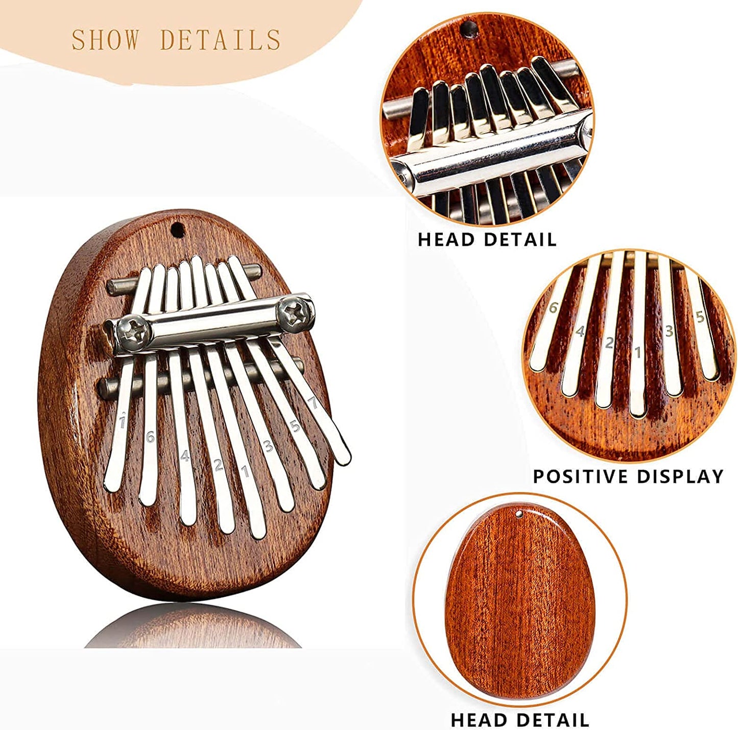 🎄Christmas is coming 🎁 Kalimba 8 Key exquisite Finger Thumb Piano💕