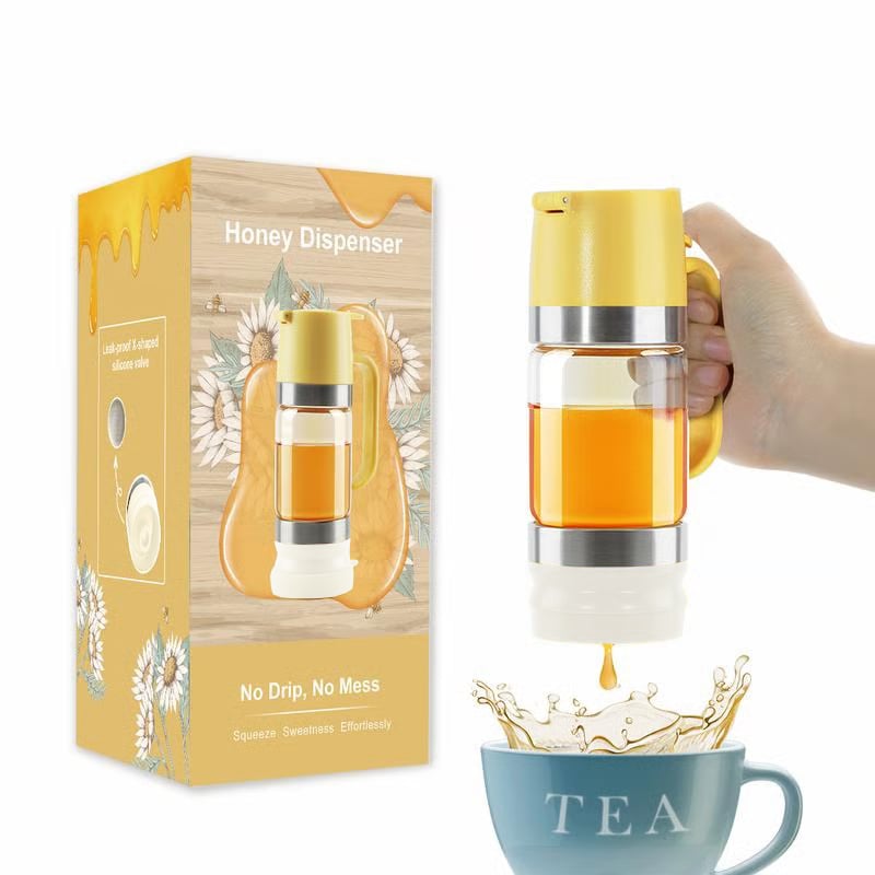 🔥 Hot Sale Discount 46% Off 🍯 Glass Honey Dispenser