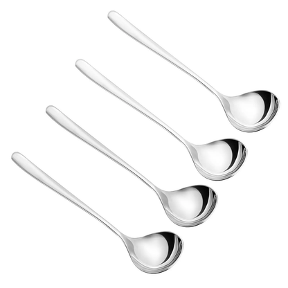 🍲 Stainless Steel Soup Spoon Set