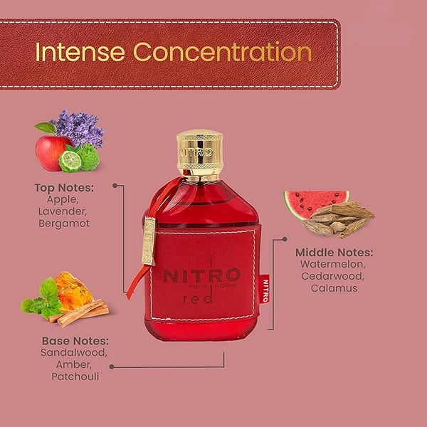 🎁Last Day Promotion 49% OFF-Dumont Nitro Red For Men 3.4 Oz Eau De Parfum Spray